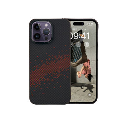 আইফোন 16 প্রো ম্যাক্সের জন্য অতি পাতলা পূর্ণ সুরক্ষা চৌম্বকীয় আরামাইড কার্বন ফাইবার ফোন কেস