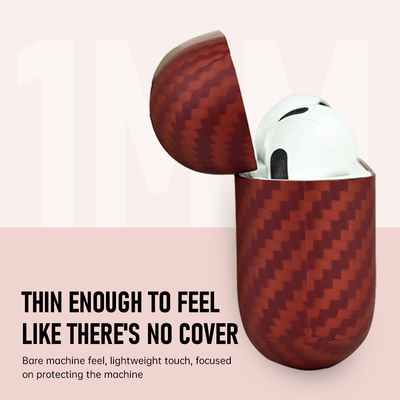 Support Wireless Charging Carbon Aramid Fiber Earphone Case for AirPods Pro 3