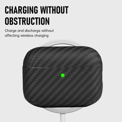 Black Color Carbon Aramid Fiber Earphone Case for AirPods Pro 3