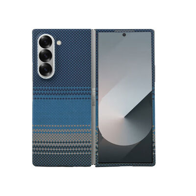 Customized Blue Color Strong Suction Aramid Fiber Phone Case For Samsung Galaxy Fold7