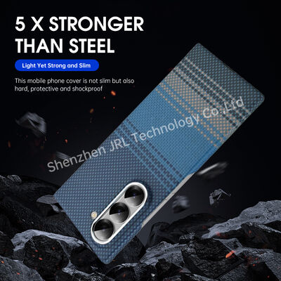 Customized Blue Color Strong Suction Aramid Fiber Phone Case For Samsung Galaxy Fold7